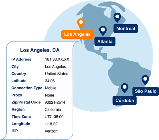 IP geolocation data